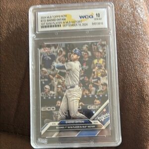 Topps Baseball Trading Card - Blue and Gray first 50-50 player in MLB history